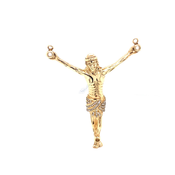 10K Yellow Gold Crucifixion Jesus Pendant