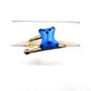10K Yellow Gold Enamel Blue Teddy Bear Adjustable Toe Ring - Image 2