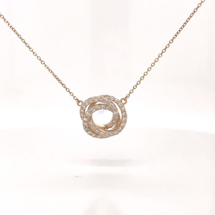 14K Yellow Gold Love Knot with Chain